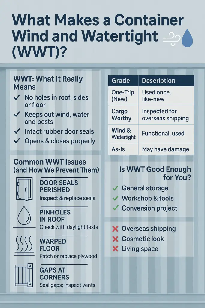 What Is Wind and Watertight? | Containerlift