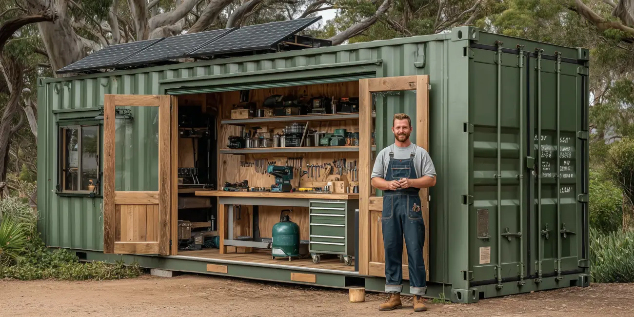 garden storage container with Cubus Containers