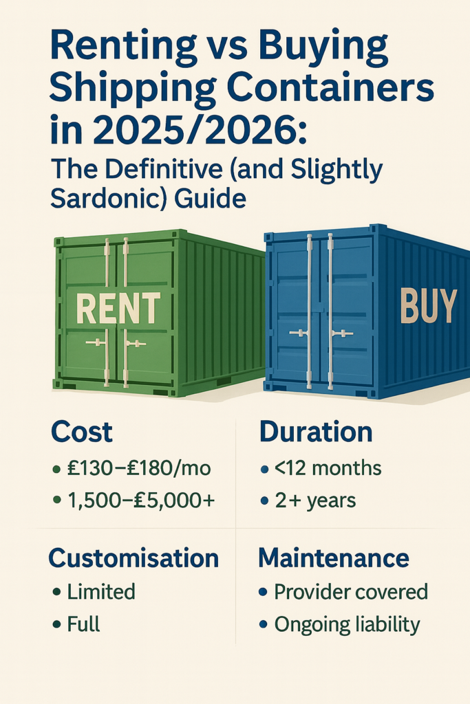 Rent vs Buy with Cubus Containers