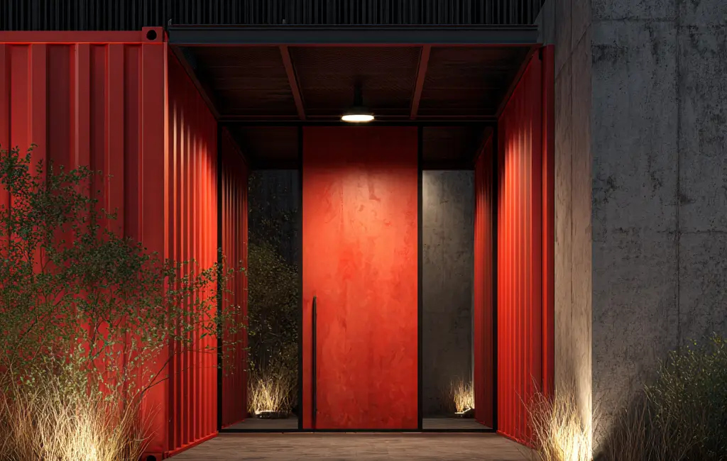 Plumbing and electricity in shipping containers