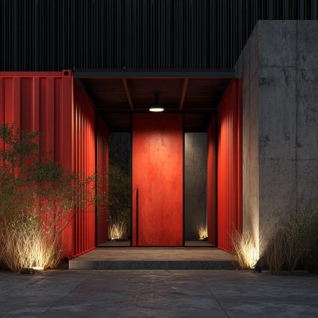 Plumbing and electricity in shipping containers